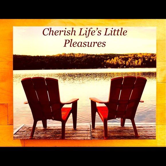 “Cherish Life’s Little Pleasures” Original Canvas - Picture 1 of 1
